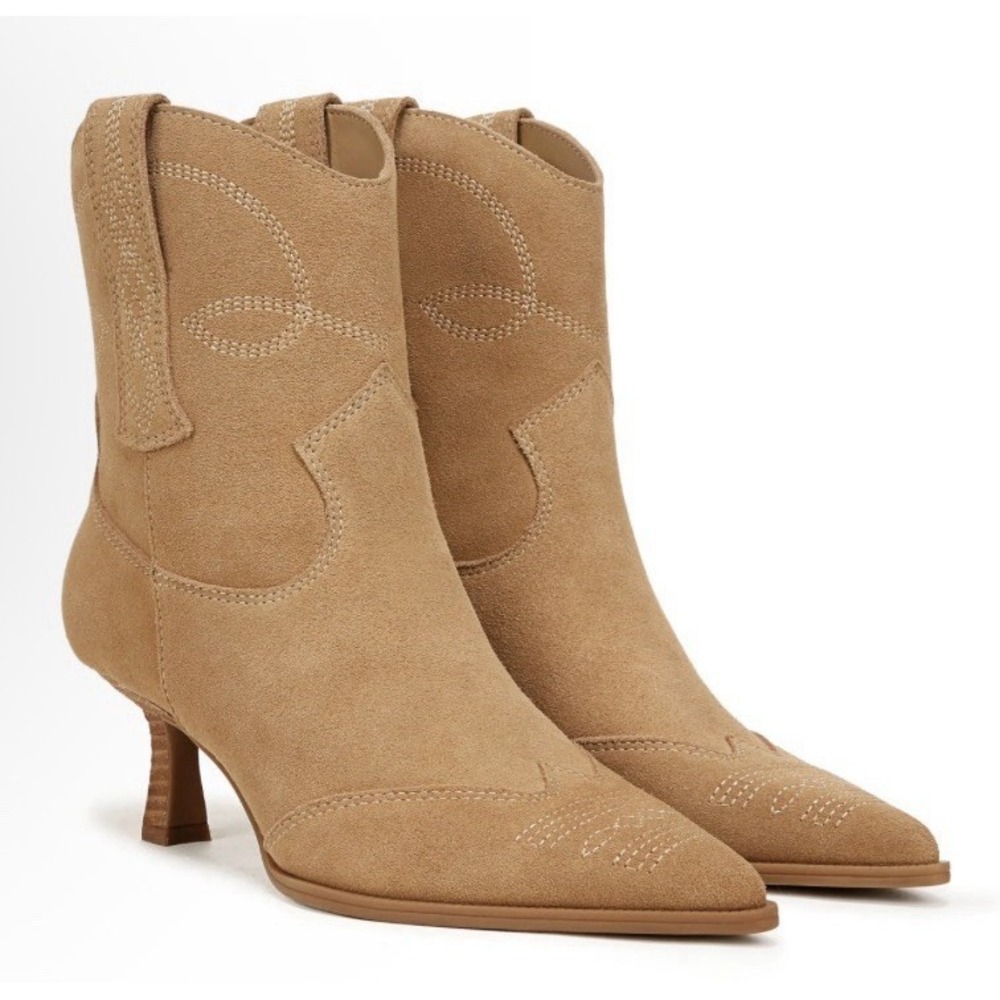 Circus NY by Sam Edelman Women's Yolanda Western Boot  Golden Carmel Size 7.5